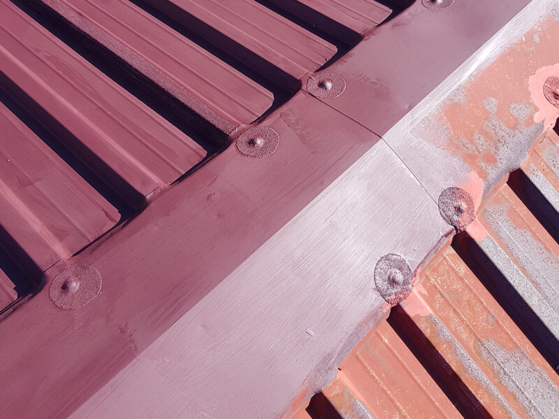 Professional metal roof installation and waterproofing for a primary school