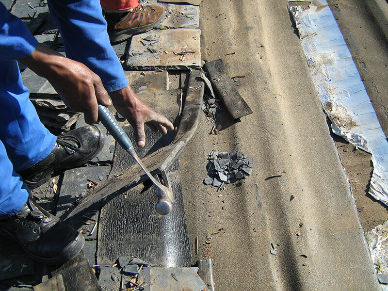 Natural slate roof maintenance and restoration services