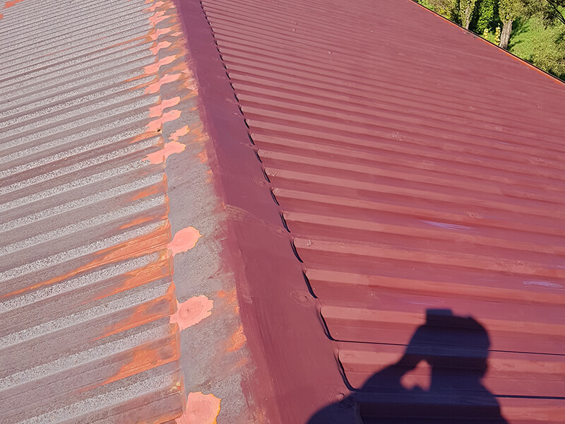 Before and after school roofing refurbishment at Eldorado Park Primary School