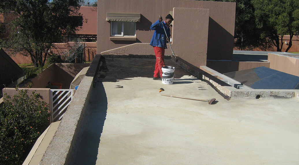 Flat Roof Re-Torch-On Waterproofing at Kyalami Residential Property