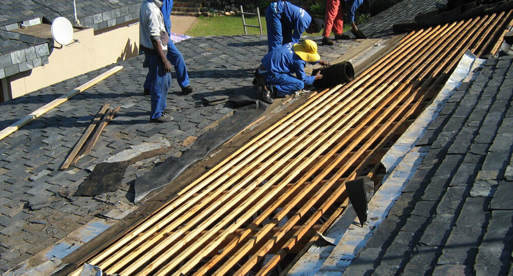 Slate roof repairs in Fourways Johannesburg by RAB Group
