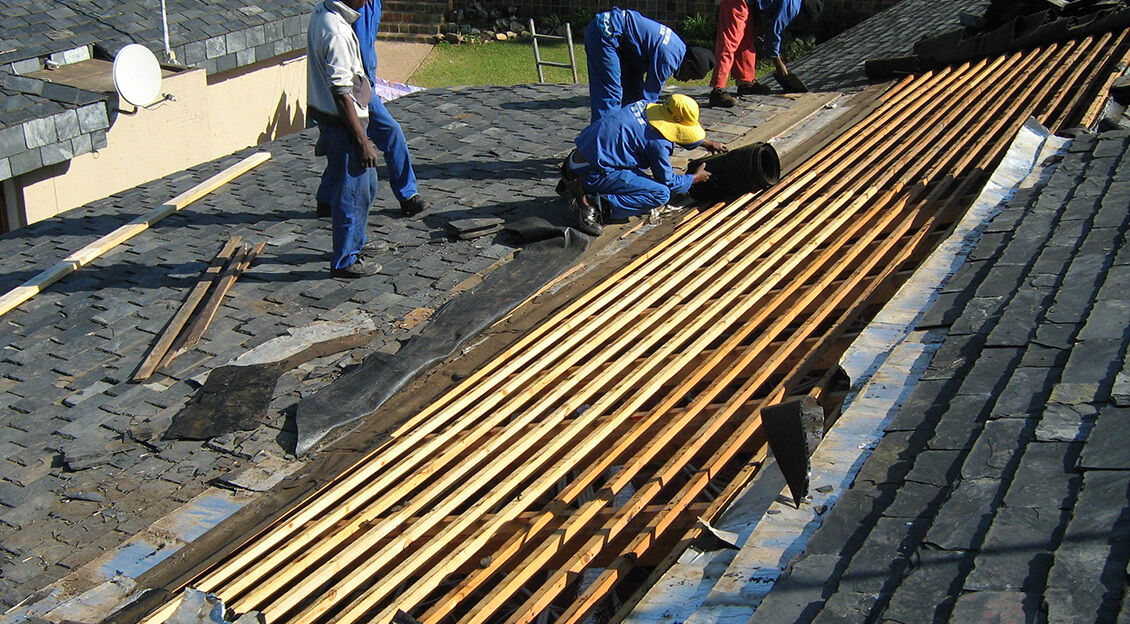 Slate roof repairs in Fourways Johannesburg by RAB Group