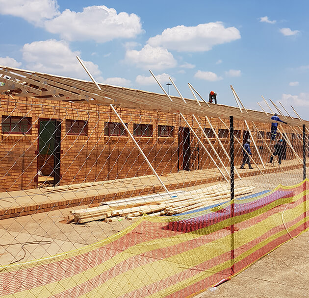 New metal roof installation completed at Eldorado Park Primary School
