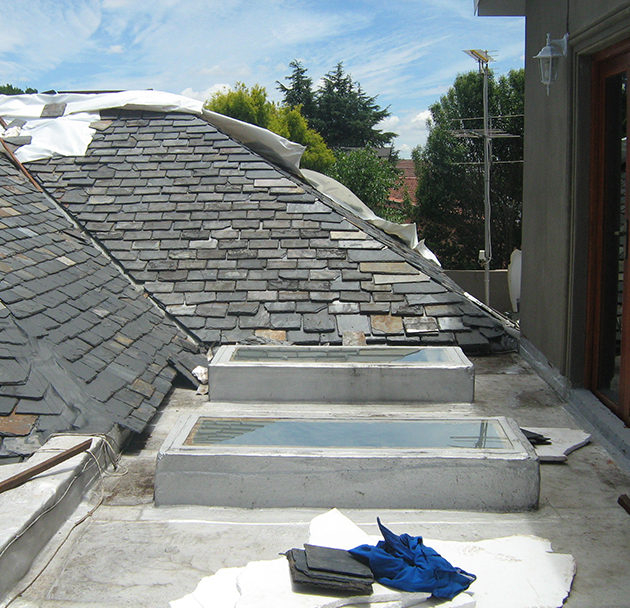 Slate Roof to Concrete Tile Re-Roof, Bryanston, Johannesburg