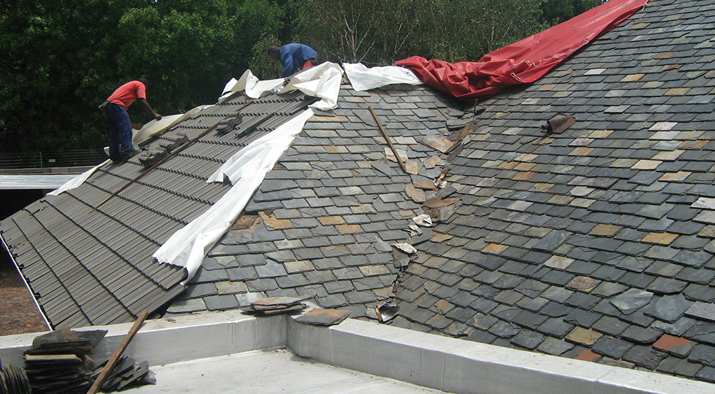 Slate Roof to Concrete Tile Re-Roof, Bryanston, Johannesburg