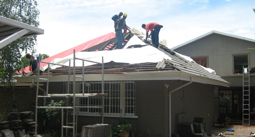 Slate Roof to Concrete Tile Re-Roof, Bryanston, Johannesburg